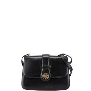 Gucci Interlocking G Black Leather shoulder